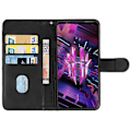 Miniatyrbillede 3 af 5: Læder Telefon Case til ZTE Nubia Red Magic 7S (Sort)