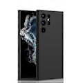 Pikkukuva 1 / 4: GKK Nahkamainen Puhelin Kotelo Samsung Galaxy S24 Ultra 5G:lle (Musta)