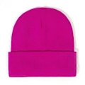 Miniatyrbillede 2 af 3: Dame Vinterhue Kabelstrik Tyk Chunky Beanie Hue (Rose rød)