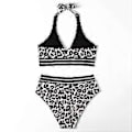 Miniatyrbild 3 av 5: Bikini Damer Magkontroll, Hög Midja Push Up Bikini Set Bröst Badkläder Sexig Baddräkt Strand Bikini