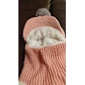 Miniatyrbillede 3 af 4: Børns vinter fleece hat med solskærm og øreklapper, multi-