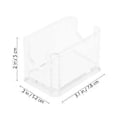 Miniatyrbillede 2 af 3: 2 stk. Te Pods Diverse Beholdere Firkantet Slikpose Æske Akryl Holder Tepose Organizer Akryl Beholdere