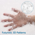 Miniatyrbilde 2 av 5: Dusjforheng 180 x 180 cm med 12 ringer, 3D antimugg