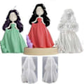 Miniatyrbillede 1 af 5: Sød Pige Prinsesse Silikonform 3D Lysform Genanvendelig Fondantforme Slik Chokoladeform Støbningsform til DIY Håndværk Hjem Kunst Dekoration