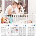 Miniatyrbillede 4 af 5: Baby Cabin Bumper, Seng Bumper, 3D Mesh Foring, Sikker for Luft i Barnevognen