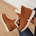 Miniatyrbillede 4 af 4: 1 par klassiske skridsikre ankel Uggs til kvinder, sort bomuld, 1 par varme sne støvler med microfleece foring (35 sort)