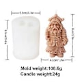 Miniatyrbillede 3 af 5: Gnome Resinforme Silikone Dværg Gnome Lysform 3D Dværg Påske Håndlavede Dværgforme til Fremstilling af Dekoration DIY (søstjerne bedstemor chri)