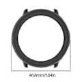 Miniatyrbillede 3 af 5: Smartwatch Rammebeskytter Semi Shell Ridsefast Hus Antiridse Cover Ærme Etui Stødsikker til Active 2 A2437 Sort (Sort)