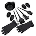 Miniatyrbild 1 av 3: 1 Set Frisörverktyg Kit Hårbehandlingsskål Borstar Färgmixer Latexhandskar Set Frisörsalongsverktyg