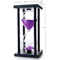 Pikkukuva 5 / 5: Violetti 60 minuutin puinen hiekka-aika, tiimalasi