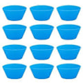 Miniatyrbillede 1 af 5: 12 stk. Runde Stabelbare Muffinsforme Non-stick Høj Temperaturbestandig Bageudstyr Fødevaregodkendt Silikone Bageforme Festartikler Qinhai (Mørkeblå)