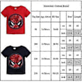 Miniatyrbilde 4 av 4: Barn Gutter Jenter Tegneserie Spiderman T-skjorte Paljetter Snu Mønster Skiftende Tee Topper -NMAOV(2-3 År Rød)