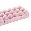 Miniatyrbilde 2 av 5: Stabelbar 12 Egg/18 Egg Holder Fryser Kjøleskap Matbeholder Organizer Brett (Rosa 18 Egg)