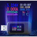 Miniatyrbild 3 av 5: USB-C Ström- och Spänningstestare Digital Multimeter LCD USB-mätare Vol