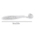 Miniatyrbilde 2 av 5: 5 stk./sett Myke T-hale Fiske Lokkemidler Grub Orm Agn Fiskeredskaper Tilbehør Klar Prikket 9cm 4g