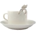 Miniatyrbillede 5 af 5: 2 stk. rustfri stål ske tegneserie kat langt håndtag dejlig dessert suppe bestik (3)
