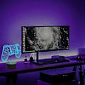 Miniatyrbillede 4 af 5: 3D Gamepad Illusion Lampe, Spilcontroller Natlampe med Fjernbetjening og Timerfunktion 16 Farveskiftende Spilværelses Dekoration Bedste Gamer Gave