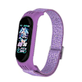Pikkukuva 4 / 5: Xiaomi Mi Band 3 / 4 / 5:lle - Twill 8-muotoinen solki rannekkeeseen (Violetti)