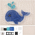 Miniatyrbilde 1 av 5: 20cmx20cm DIY String Art Kit for Beginner Whale String Art Gifts Craft Kit for Girls and Boys Adult