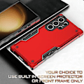 Miniatyrbillede 4 af 5: Anti-slip Armor Case til Samsung Galaxy S23 Ultra 5G (Sort)