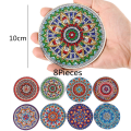 Miniatyrbilde 3 av 4: Diamantmaleri-coaster med stativ DIY Mandala-coaster 5D Diamant