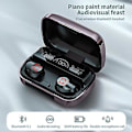 Pikkukuva 5 / 5: Kuulokkeet Bluetooth Langattomat Kuulokkeet 5.1 Peli Kuulokemikrofoni Nappikuulokkeet Urheilu Melunvaimennus Juoksu TWS Mikrofoni Uusi (F9-Musta)