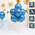 Miniatyrbilde 3 av 5: 50 ballonger krom ballonger i metallisk glans tykke lateksballonger