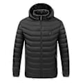 Miniatyrbillede 1 af 5: Unisex Mænd Kvinder Elektrisk USB Opvarmet Jakke Vinter Varmepude Klud Kropsvarmer Langærmet Udendørs Frakke (3XL Sort)