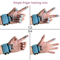 Miniatyrbilde 2 av 2: Finger Grip Strength Trainer, Finger Exercise 40lb Hand Extensor