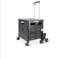 Miniatyrbillede 1 af 5: Sammenklappelig med hjul, 54L/45KG Multifunktionel og holdbar stor kapacitet Utility Cart med Teleskop