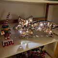 Miniatyrbillede 5 af 5: 3D LED Træ Julekrybbe Scene Stjerneformet Bordlampe Julekrybbe Stjernelampe