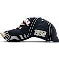 Pikkukuva 2 / 5: Vintage Baseball Cap Miehet Spark Letters Cap Snapback Hip Hop Flat