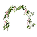 Miniatyrbillede 4 af 5: Kunstig Vin Blomsterguirlande Falske Bladplanter Vin til Bryllupsbord Blomsterarrangement Bryllup, 200 cm Lang (Pink)