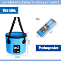 Miniatyrbilde 2 av 5: Foldbar bøtte Heavy Duty Vanntett Foldbar bøtte, (12L) Folda