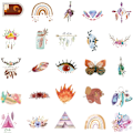 Miniatyrbillede 2 af 5: Boho Stickers, 50 stk. Søde Æstetiske Boho Vandfaste Stickers, Viny*