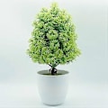 Pikkukuva 3 / 5: Keinotekoinen ruukkukasvi sisustus Simulaatio Bonsai Kukkaruukku kotiin ja toimistoon (vaalean ruusunpunainen)