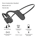 Miniatyrbillede 5 af 5: Open-Ear Løbe Bone Conduction Trådløse Hovedtelefoner Bluetooth 5.0 Øretelefoner (Sort)