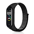 Pikkukuva 1 / 5: Nyloni-kudottu ranneke Xiaomi Mi Band 7:lle (virallinen musta)