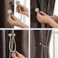 Miniatyrbilde 4 av 5: 4 stk. Perle Magnetiske Gardinbindere Holdere Spenne*