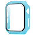 Miniatyrbilde 1 av 5: （Lyseblå）Etui Kompatibel med Apple Watch 44MM, 2 i 1 Beskyttelse PC Herding Etui og HD Temper
