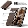 Miniatyrbillede 5 af 5: CASEME 013 Series Flip Wallet Læder Telefon Cover til Samsung Galaxy A71 (Style E)