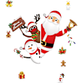 Miniatyrbillede 5 af 5: Jule Vindue Stickers Jule Vindue Dekoration DIY Sød Reindee