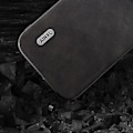 Miniatyrbild 4 av 4: Kalvläder PU-fodral för iPhone 15 Pro (Svart)