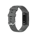 Pikkukuva 4 / 5: Pehmeä älykellon ranneke urheiluranneke korvaava Fitbit-Charge 3/4:lle (S harmaa)