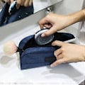 Miniatyrbillede 4 af 5: Simpel Rejse Makeup Taske Slidstærk Vandtæt Toilet Taske til Udendørs Rejser (Sort)