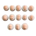 Miniatyrbillede 4 af 4: 3D Ansigt Ler Fondant Silikoneform Kage Chokolade Slik Bage Dekoreringsværktøj (13)