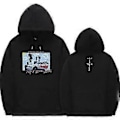 Miniatyrbillede 1 af 3: Cactus Jack Hættetrøje Mænd Kvinder Dobbeltsidet Logo Print SE MOR JEG KAN FLYVE Travis Scott Hættetrøjer Unisex Mode Hip Hop Streetwear -NMAOV(XL Z0897*sort)