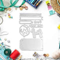 Miniatyrbillede 2 af 5: Fødselsdagsetiket Metal Skæreforme Håndlavede Håndværk DIY Scrapbooking Prægning