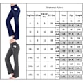 Miniatyrbilde 3 av 3: Høytaljede Flarebukser med Bell Bottom, Yoga-bukser med Lommer for Kvinner, Plus Size (M Svart)