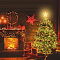 Miniatyrbild 2 av 5: Julgransstjärna med 10 LED-lampor, julgransprydnad, Li